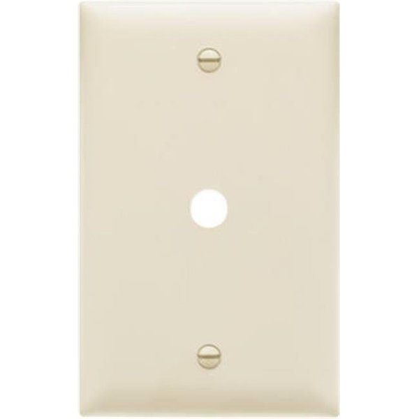 Nextgen TP11LACC15 Telephone Hole Opening Wall Plate; 1 Gang; Light Almond NE586410